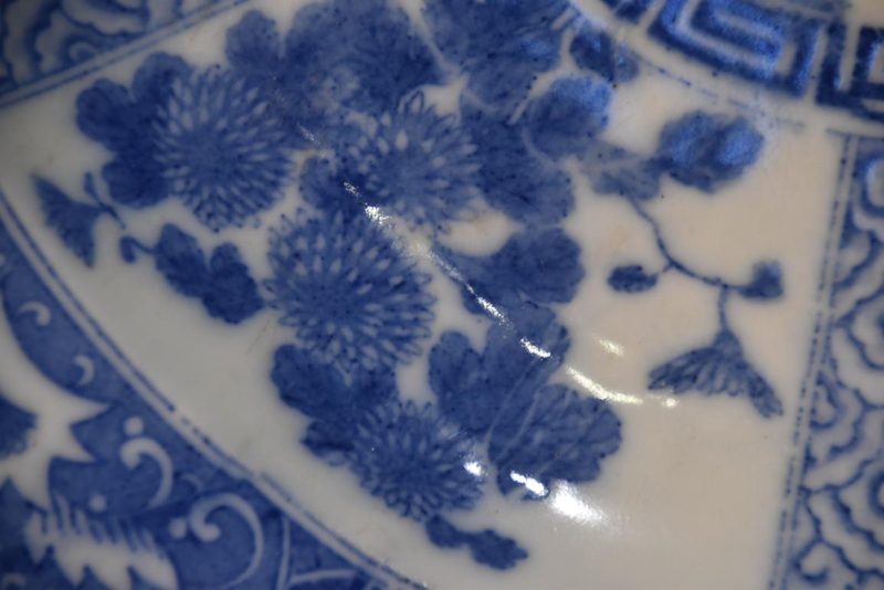 Japanese Blue And White Stencil Igezara Plate Width 406mm Buy