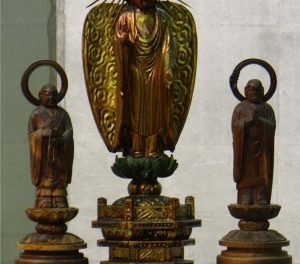 Buddha and 2 Monks