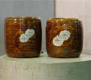 Pair of Ceramic Hibachi