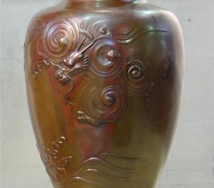 Japanese Bronze Dragon Vase