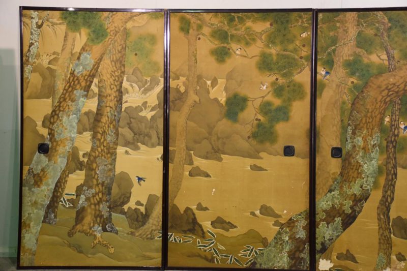 Taisho Period set of four Fusuma Doors - Image 11