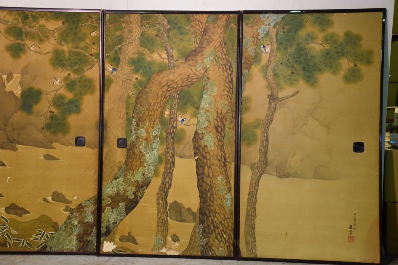 Taisho Period set of four Fusuma Doors - Image 10