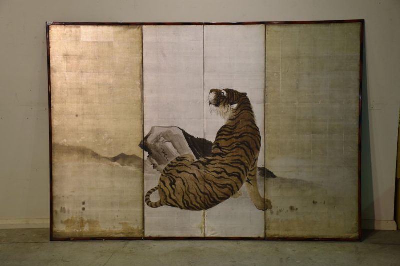 Bamboo on Gold & Tiger on Silver Screen - Image 8