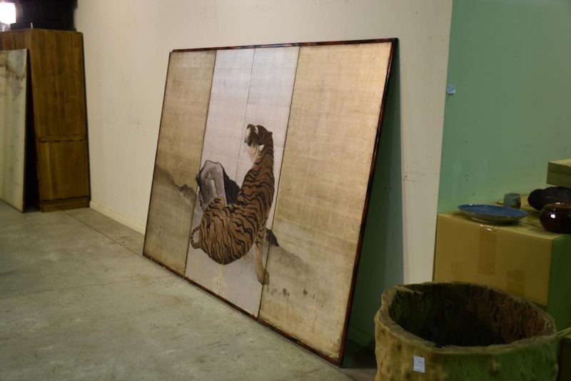 Bamboo on Gold & Tiger on Silver Screen - Image 4