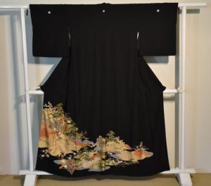 Vintage Black Kimono