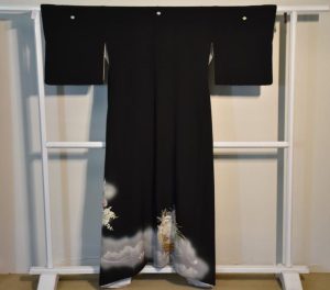 Vintage Black Kimono