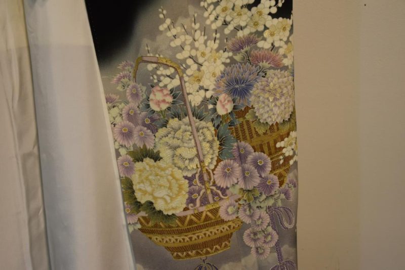 Vintage Black Kimono - Image 2