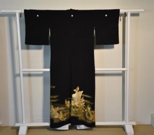 Vintage Black Kimono