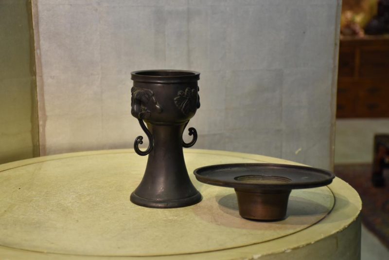 Mini  Usubata Bronze Vase - Image 8
