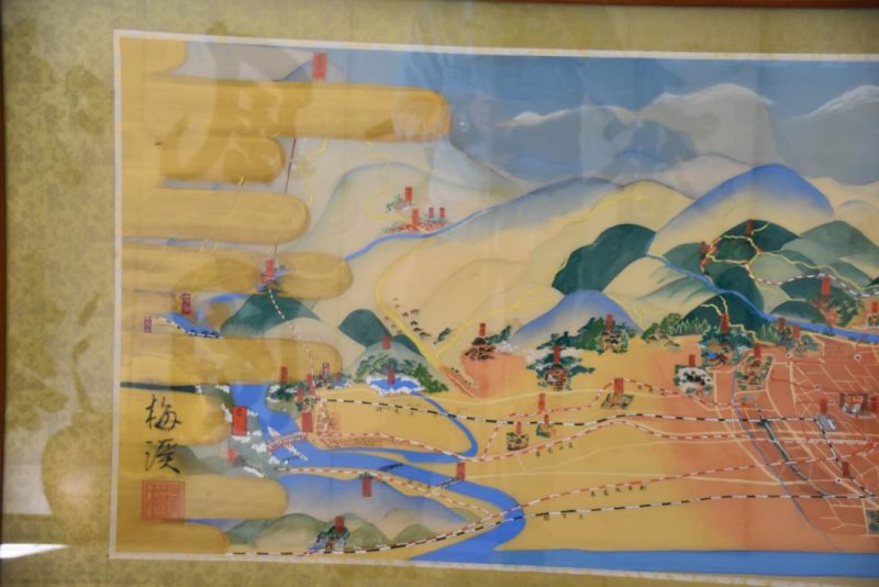 Framed Map of Kyoto - Image 10