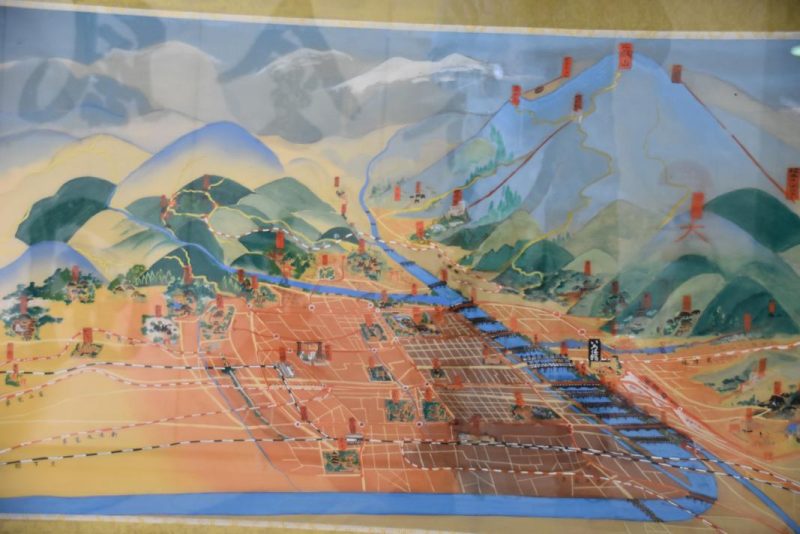 Framed Map of Kyoto - Image 9