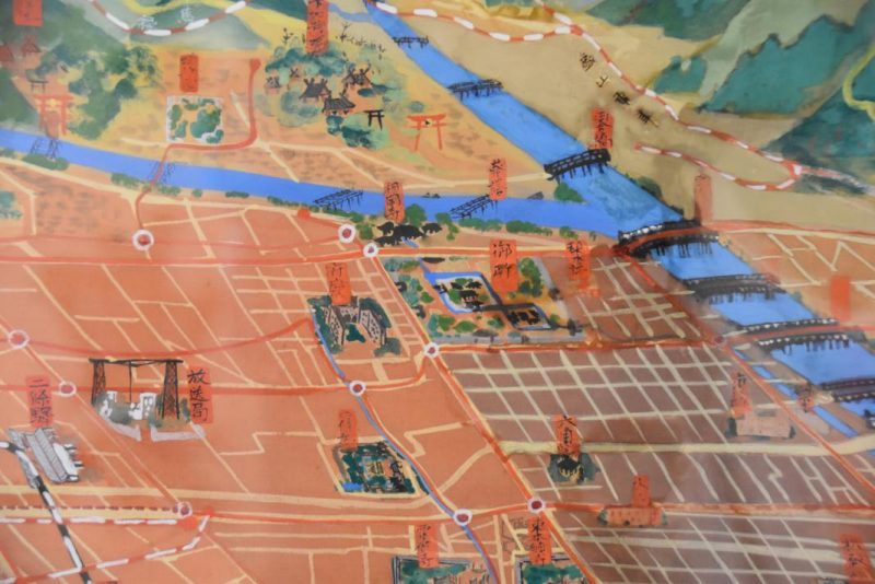 Framed Map of Kyoto - Image 6