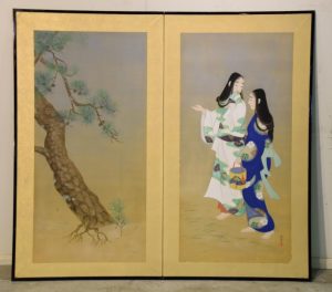 Japanese Nihonga Screen