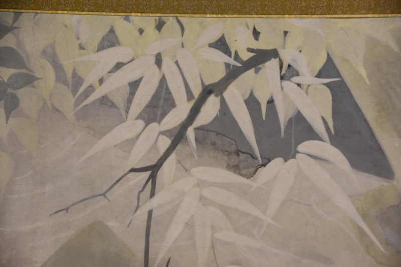 2 Roosters Japanese 2 Panel Screen - Image 5