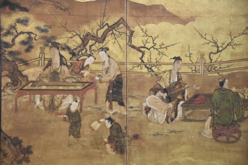 Japanese Kano School Edo Period Screen