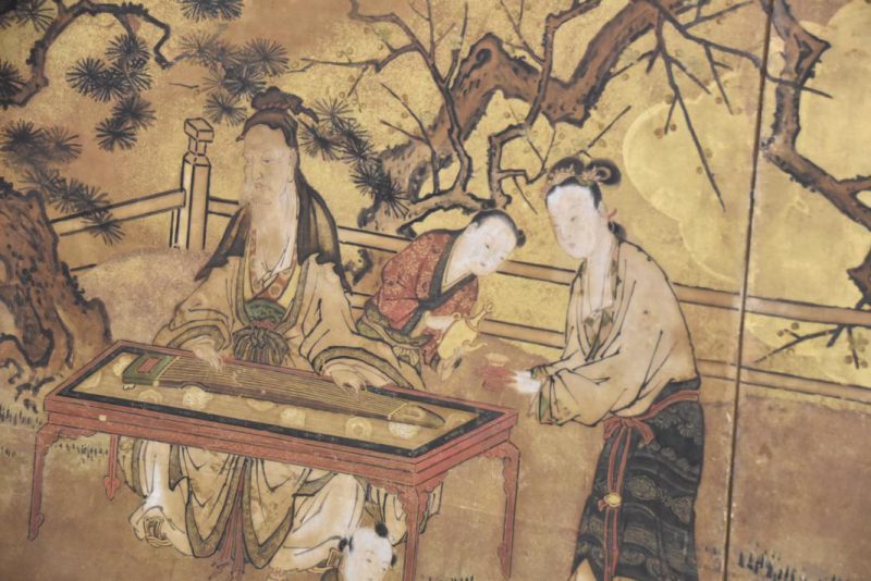 Japanese Kano School Edo Period Screen - Image 6