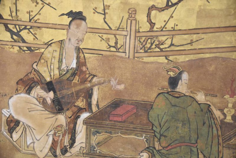 Japanese Kano School Edo Period Screen - Image 5