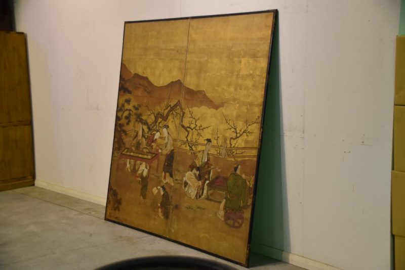 Japanese Kano School Edo Period Screen - Image 3