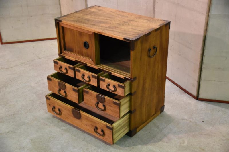 Meiji Period Choba Dansu (Merchant Chest) - Image 3