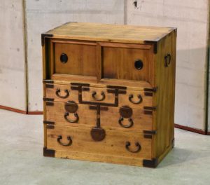 Meiji Period Choba Dansu (Merchant Chest)