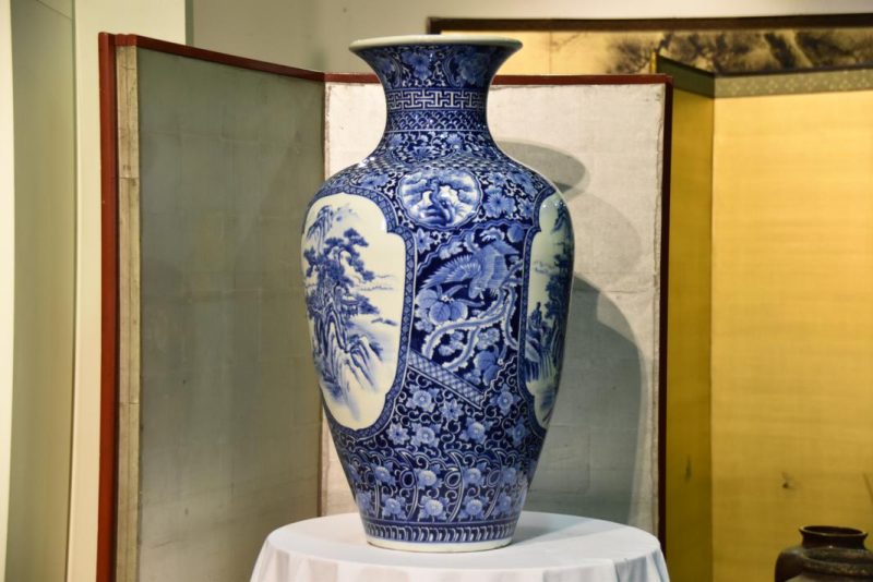Japanese Blue and White Imari Vase...ON HOLD GB - Image 2