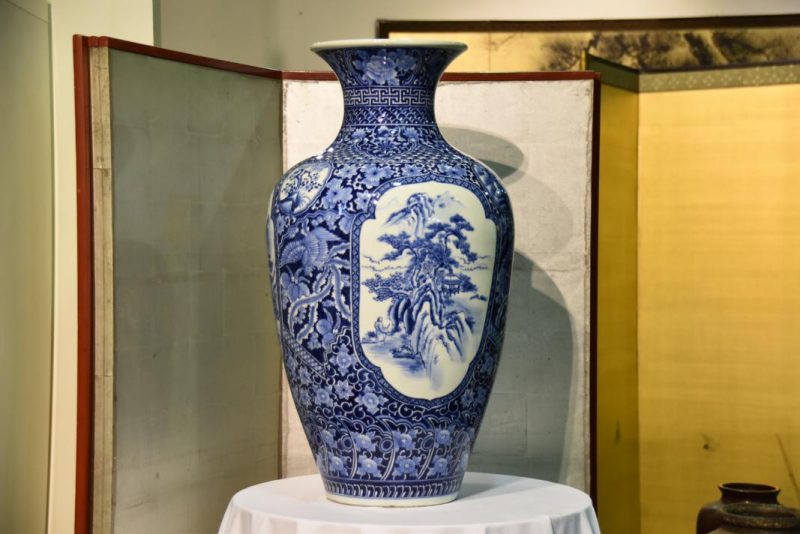 Japanese Blue and White Imari Vase...ON HOLD GB - Image 16