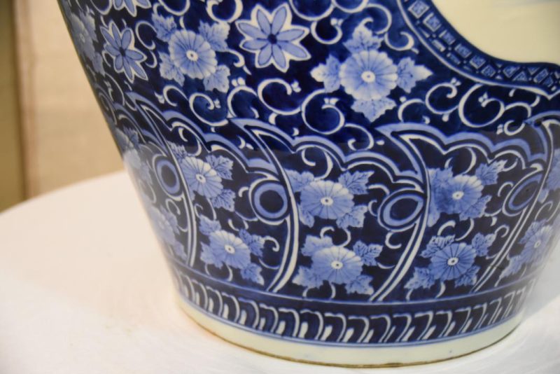 Japanese Blue and White Imari Vase...ON HOLD GB - Image 12
