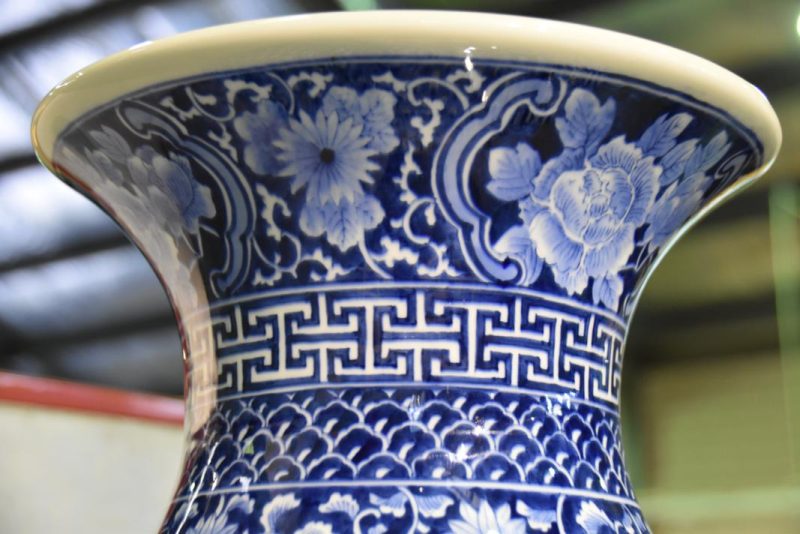 Japanese Blue and White Imari Vase...ON HOLD GB - Image 10
