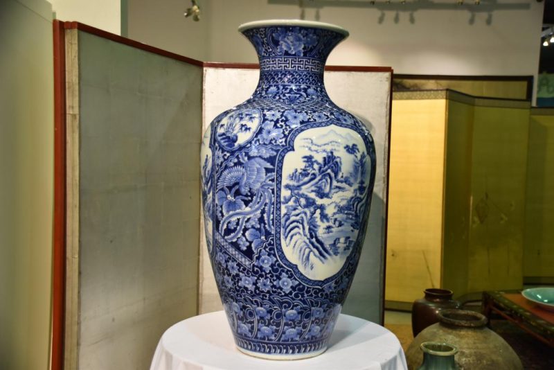 Japanese Blue and White Imari Vase...ON HOLD GB - Image 9