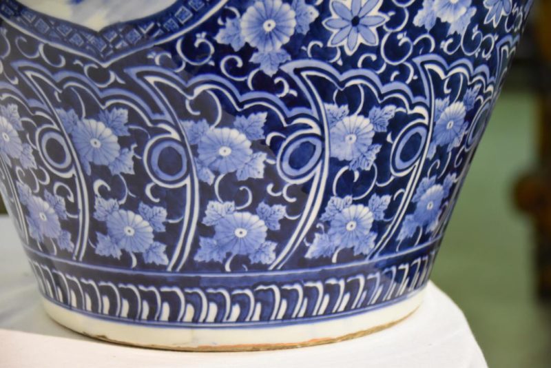 Japanese Blue and White Imari Vase...ON HOLD GB - Image 7
