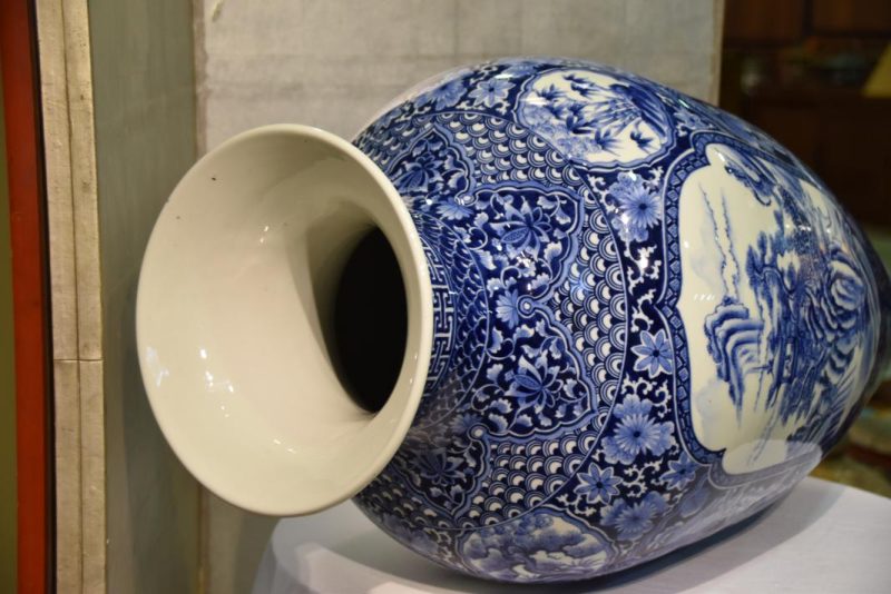 Japanese Blue and White Imari Vase...ON HOLD GB - Image 3