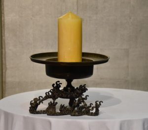 Japanese Bronze Enshu Ikenobu Flower Vase