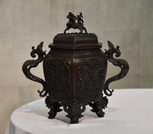 Japanese Bronze Koro (Incense Burner)