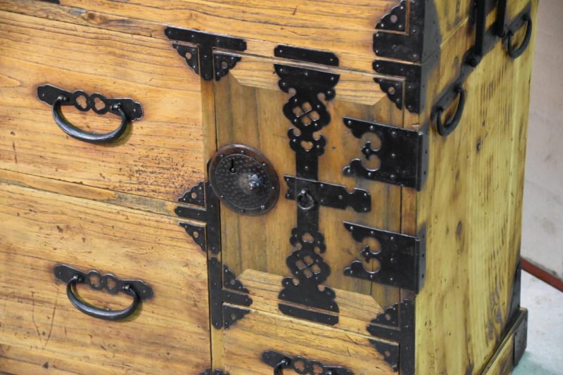 Japanese Antique Clothing Chest - Image 13