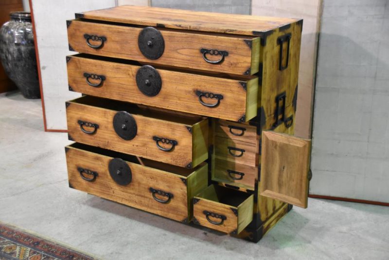 Japanese Antique Clothing Chest - Image 11