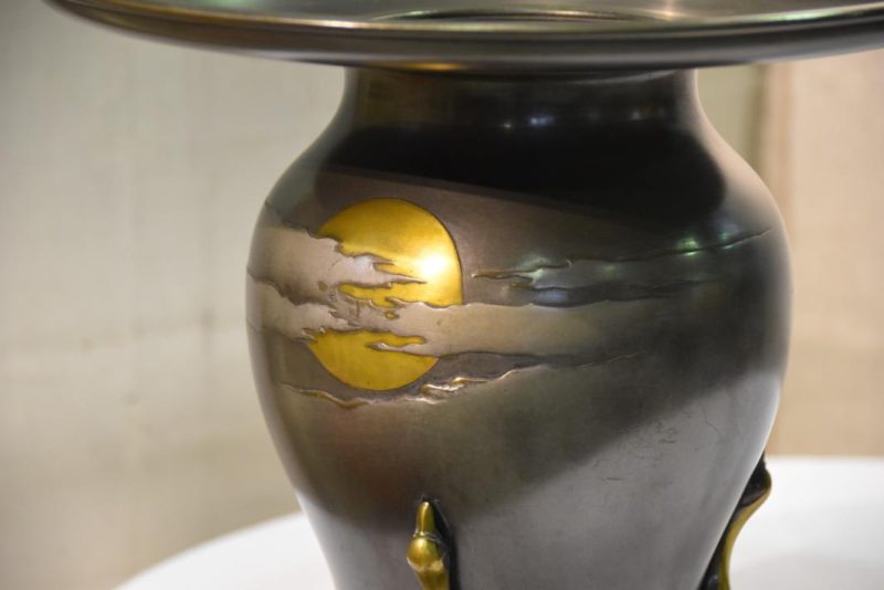 Japanese Bronze Usubata Vase - Image 10