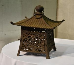 Japanese Cast Iron Hanging Lantern