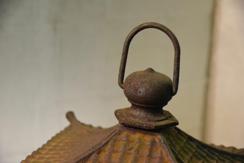 Japanese Cast Iron Hanging Lantern - Image 8