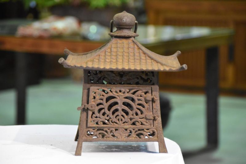 Japanese Cast Iron Hanging Lantern - Image 3