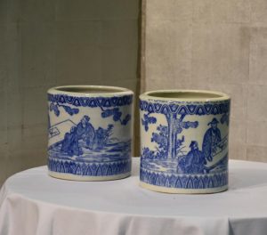 Pair of Japanese Imban Hibachi
