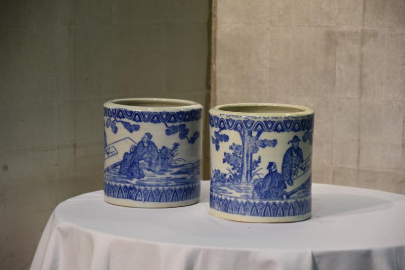 Pair of Japanese Imban Hibachi
