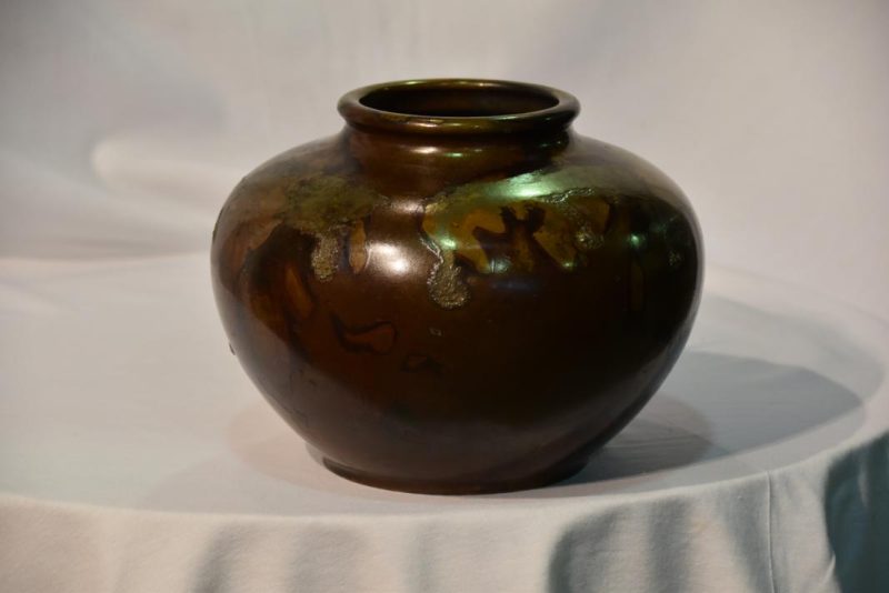 Japanese Bronze Murashido Vase with Silver - Image 8