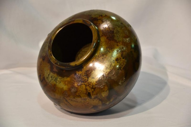 Japanese Bronze Murashido Vase with Silver - Image 6