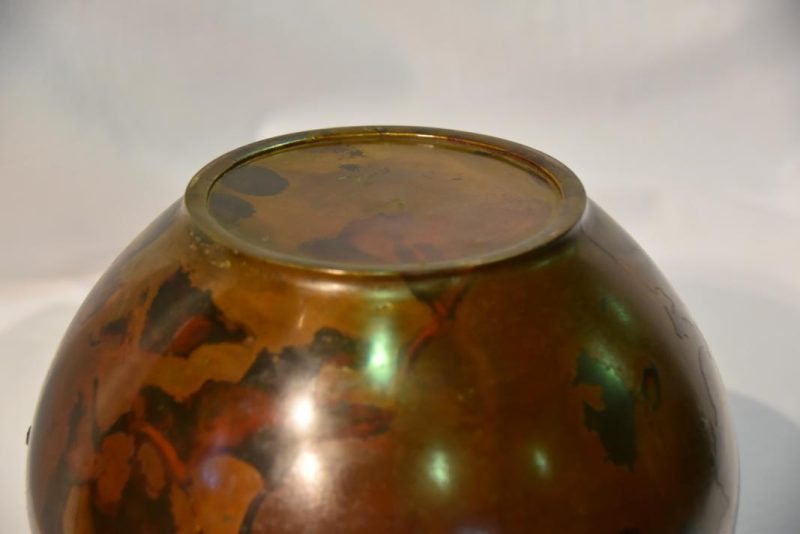 Japanese Bronze Murashido Vase with Silver - Image 4