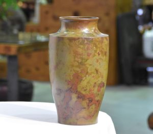 Murashi Do Japanese Bronze Flower Vase