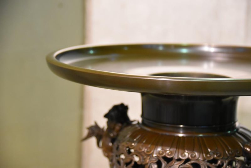 Bronze Shi Shi Ikenobu Vase - Image 10