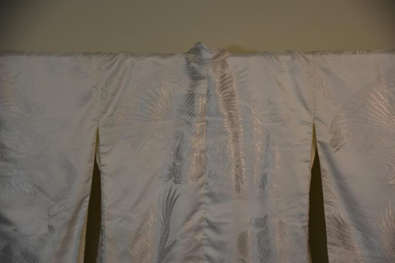 Japanese Vintage White Wedding Kimono - Image 2