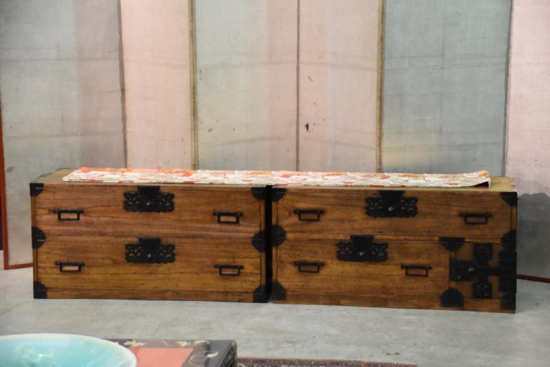 Late Edo Period Sendai Region Clothing Chest