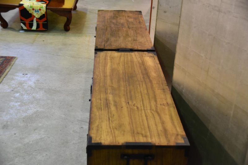 Late Edo Period Sendai Region Clothing Chest - Image 14