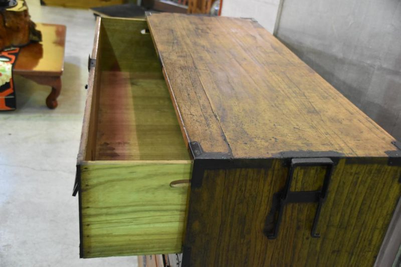 Late Edo Period Sendai Region Clothing Chest - Image 8